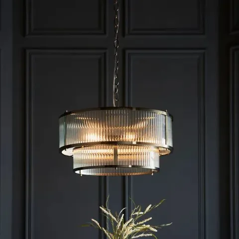 BOXED VOGUE HADLEY MODERN 5 LIGHT ADJUSTABLE CHANDELIER