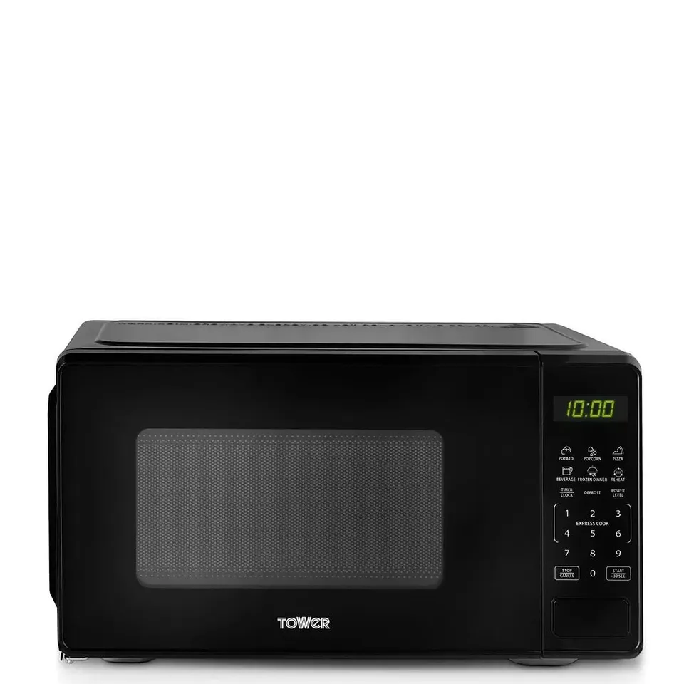 TOWER 20L 800W DIGITAL MICROWAVE WITH 11 POWER LEVELS, LED DISPLAY, BLACK