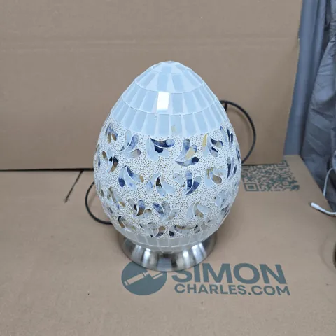 FLORAL MOSAIC EGG TABLE LAMP – BOXED (5TH SEASON)