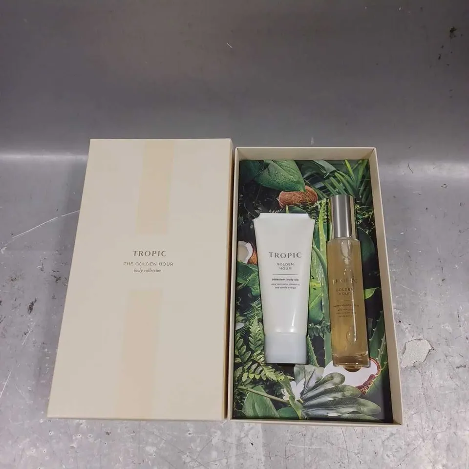 BOXED TROPIC SKINCARE THE GOLDEN HOUR BODY COLLECTION