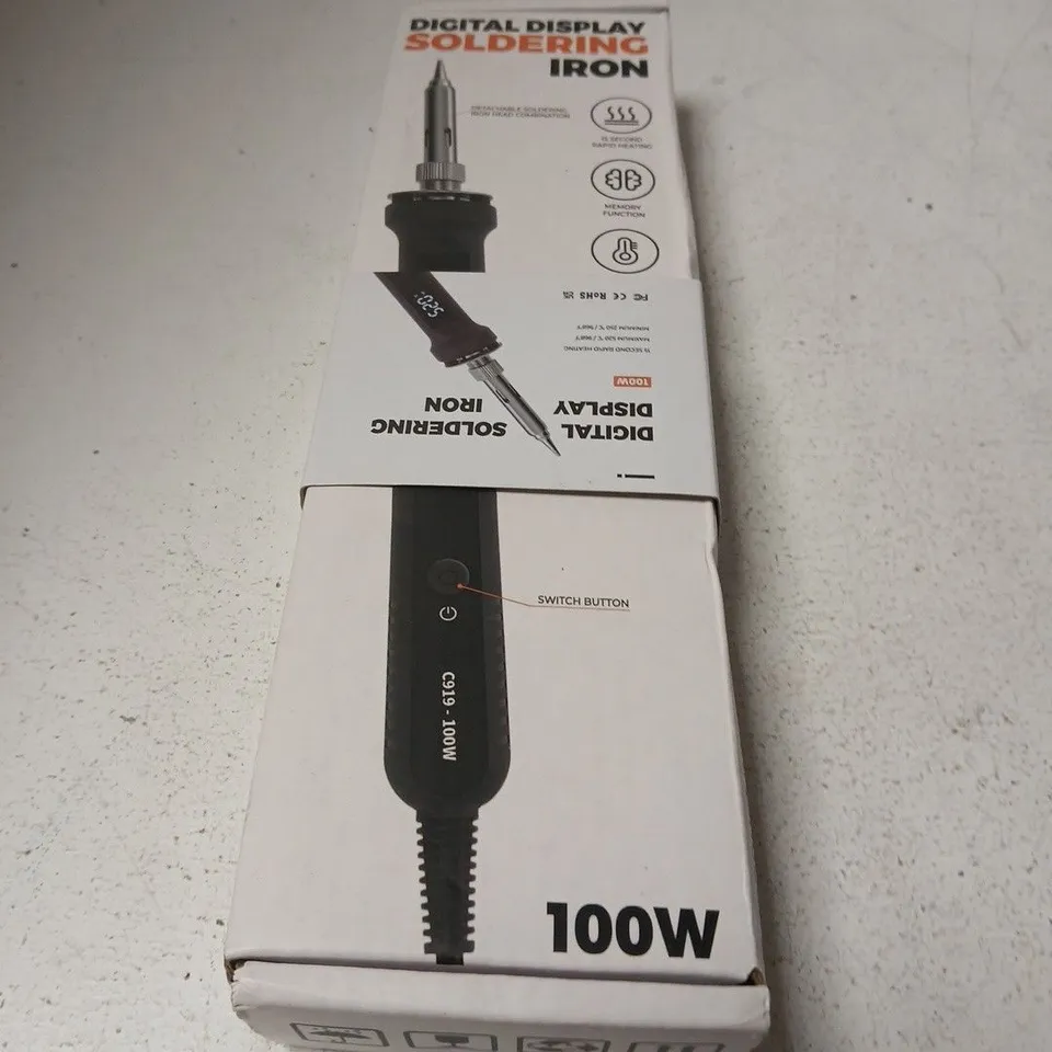 APPROXIMATELY 12 ASSORTED ITEMS INCLUDING LED FAN , SOLDEROMG IRON AND CORE2 THERMAL SENSOR