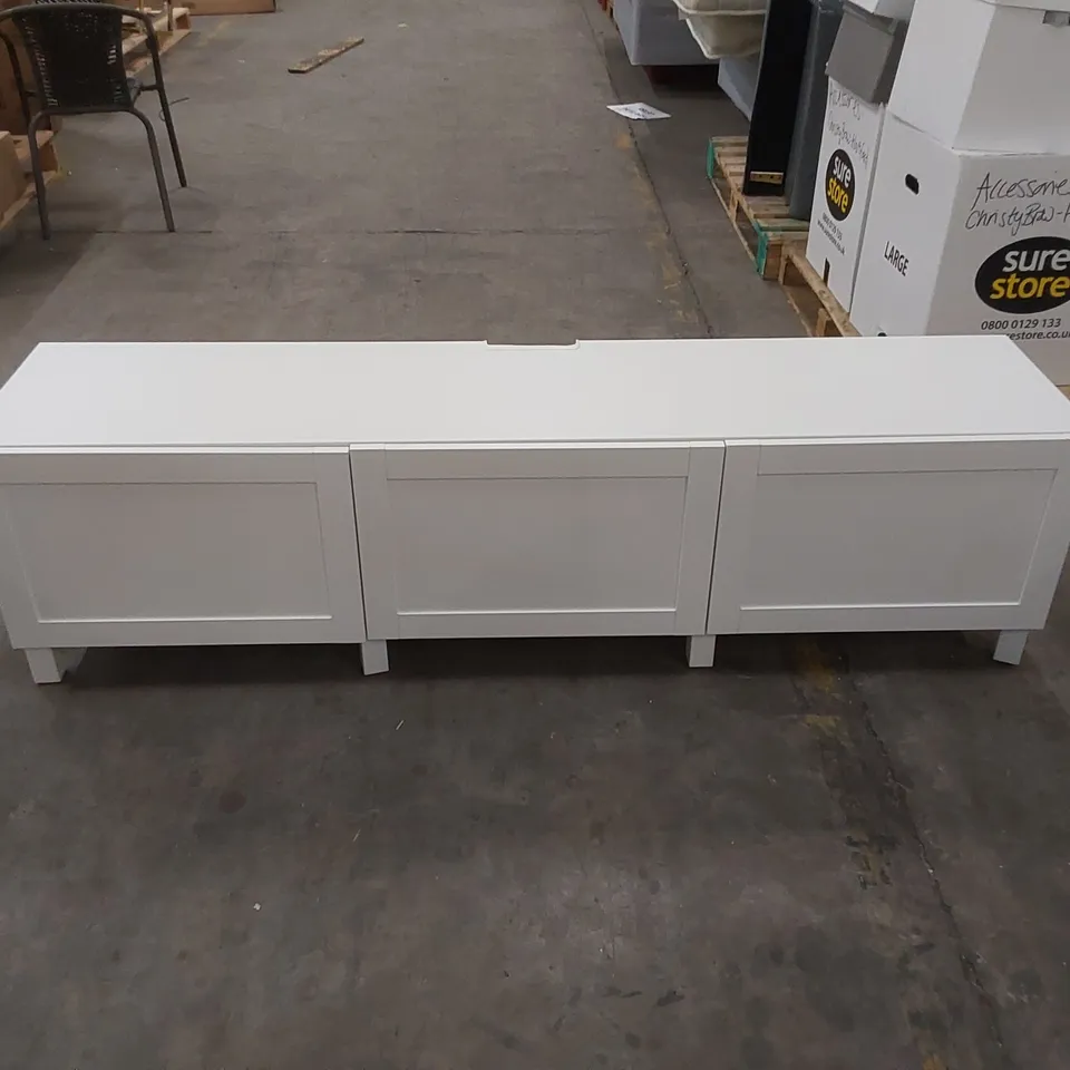 IKEA HANVIKEN 3-DOOR TV UNIT - WHITE