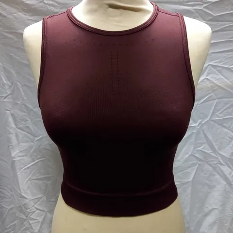 GYMSHARK SWEAT SEEMLESS MINI TANK TOP - SIZE SMALL