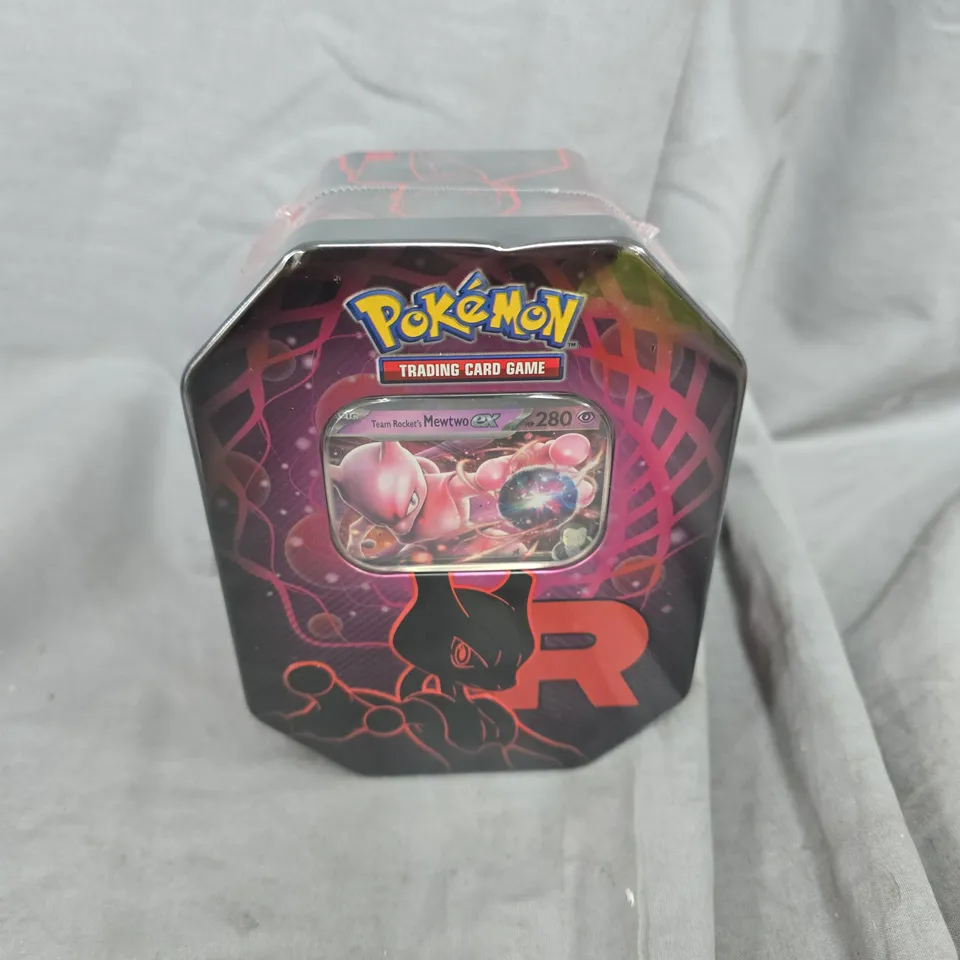 POKEMON TRADING CARD GAME TEAM ROCKET TIN – MEWTWO EX, ONE SIZE, SEALED