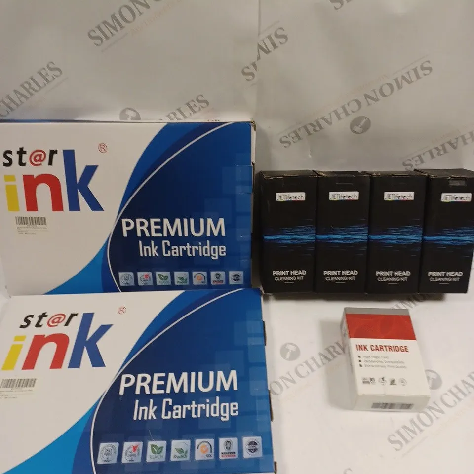 APPROXIMATELY 10 ASSORTED PRINTER ACCESSORIES TO INCLUDE INK CARTRIDGES & CLEANING KITS 