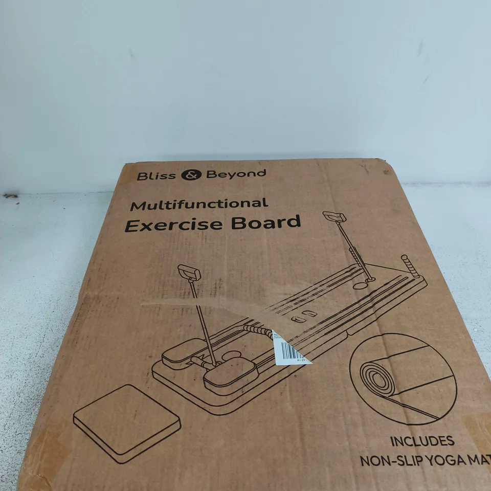BLISS & BEYOND MULTIFUNCTIONAL EXERCISE BOARD – WITH NON-SLIP YOGA MAT