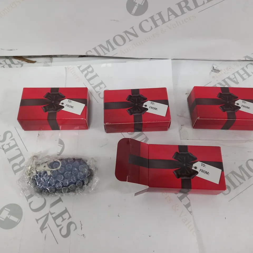 FLIPO PACK OF 4 KEYCHAIN ALARM SAFETY LIGHTS - GREEN, PINK, BLUE & TEAL