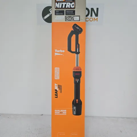 SEALED WORX NITRO 20V CORDLESS BLOWER - WG543E