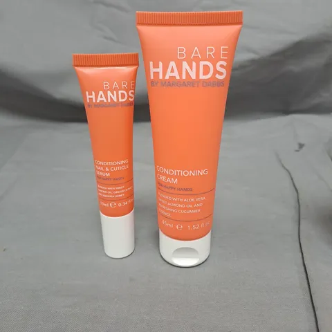 BARE HANDS BY MARGARET DABBS CONDITIONING CREAM & NAIL & CUTICLE SERUM