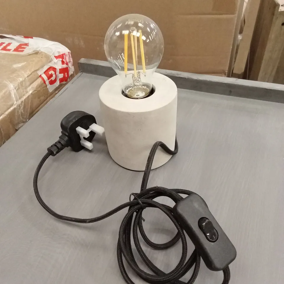 DANVERS CONCRETE TABLE LAMP WITH GLOBE BULB