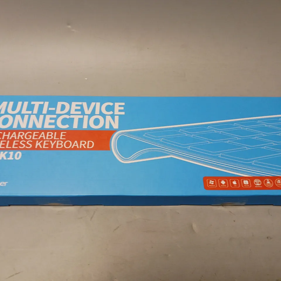 BOXED SEALED ICLEVER IC-BK10 MULTI-DEVICE CONNECTION WIRELESS KEYBOARD 