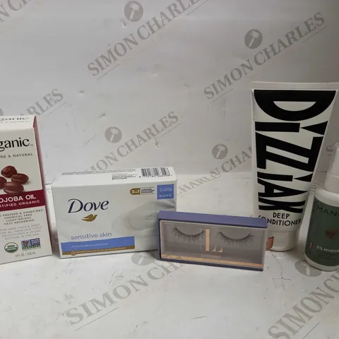 LOT OF APPROXIMATELY 20 ASSORTED HEALTH & BEAUTY ITEMS, TO INCLUDE MANUAL, JOJOBA OIL, LASHES, ETC
