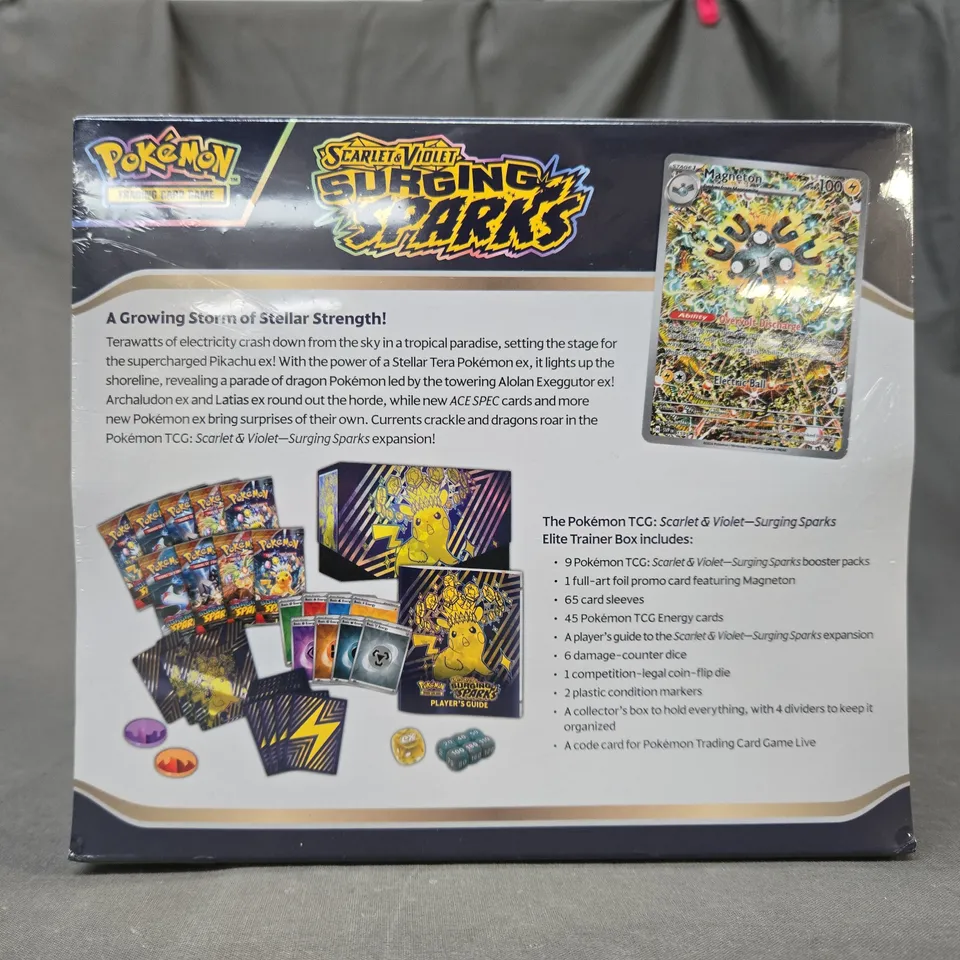 POKÉMON TRADING CARD GAME SCARLET & VIOLET SURGING SPARKS ELITE TRAINER BOX