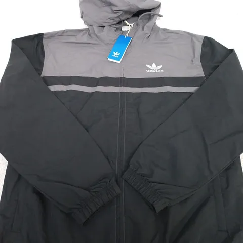 ADIDAS MEN'S WINDBREAKER JACKET – SIZE SMALL