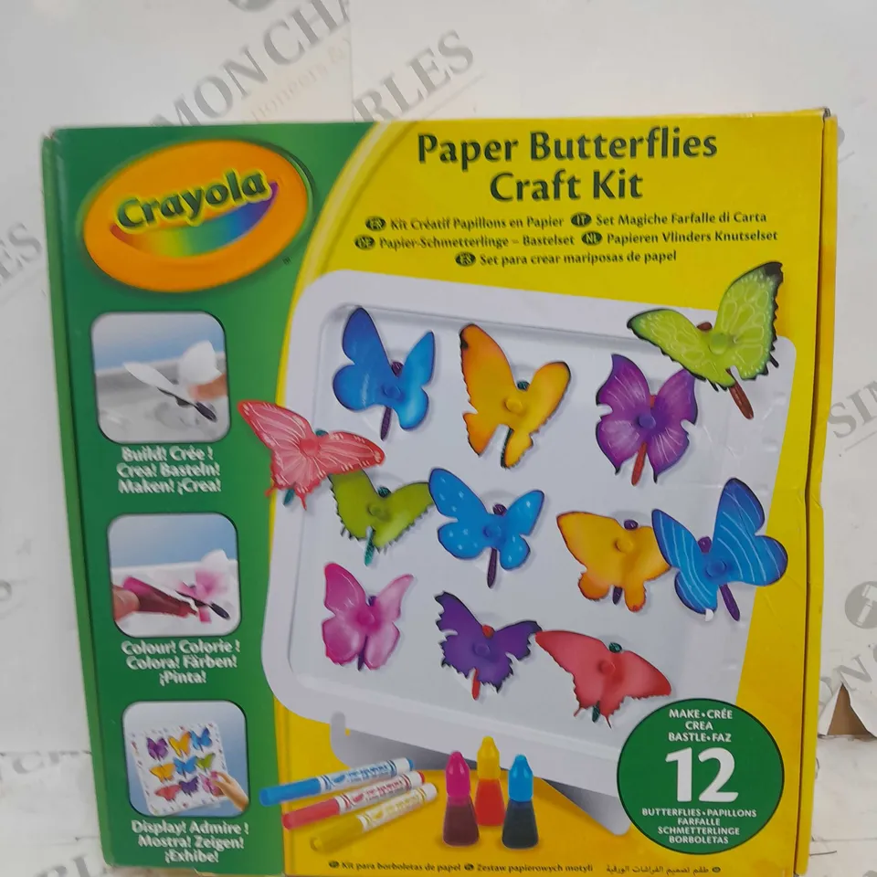 BOXED AND SEALED CRAYOLA PAPER BUTTERFLIES CRAFT KIT RRP £17.99
