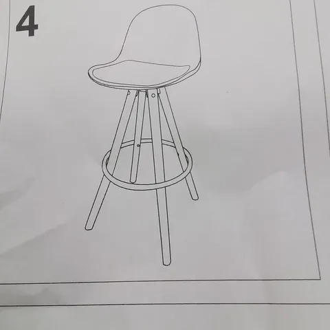 BOXED BARGAINA RETRO BARCELONA BAR STOOL RED