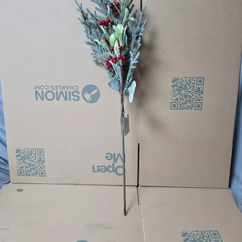 12X GISELA GRAHAM FAUX FLOWER FROSTED LEAVES