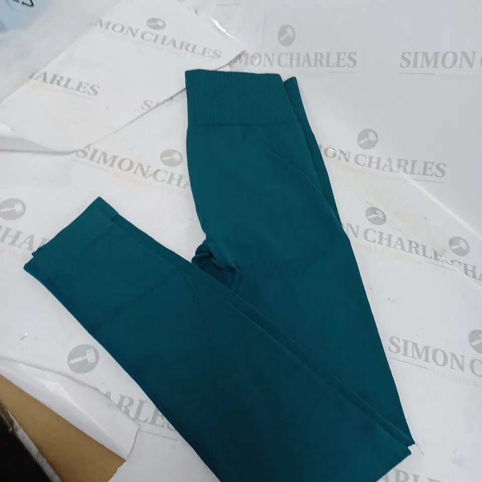 GREEN SPORTS LEGGINGS SIZE S