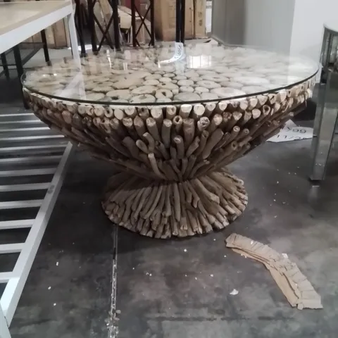 COFFEE TABLE TREE OAK DESIGN 