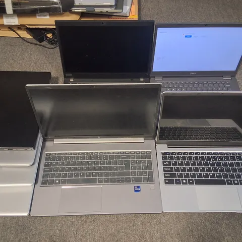 LOT OF 8 ASSORTED UNBOXED LAPTOPS TO INCLUDE DELL INTEL I9 AND DELL INTEL I5 10TH GEN