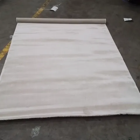 TIFFANY SMOOTH LOW PILE PLA8N CREAM RUG230X160CM