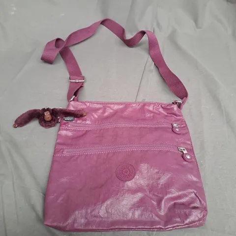 KIPLING PURPLE ZIP POUCH BAG
