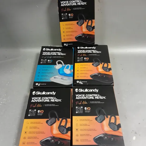 5 X BOXED SKULLCANDY PUSH ACTIVE WIRELESS EARPHONES 