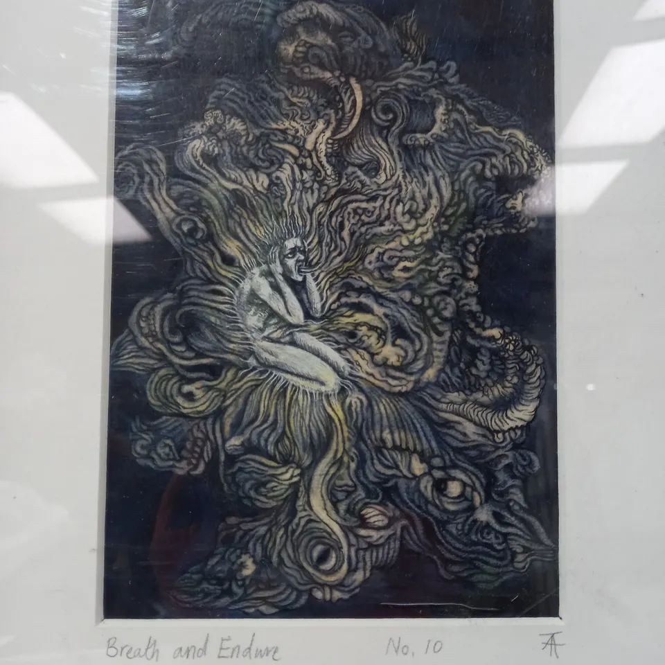 SIGNED AND FRAMED "BREATH AND ENDURE" NO.10 ART PRINT