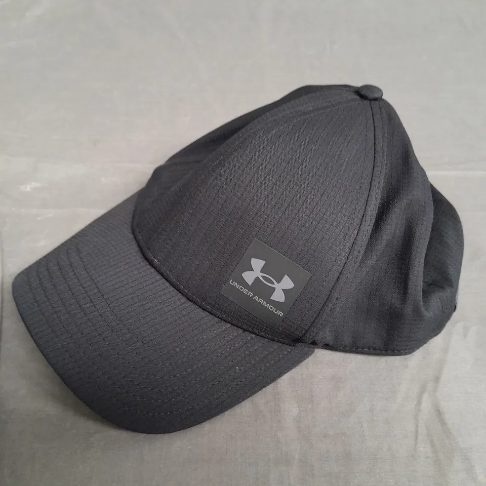UNDER ARMOUR BLACK BASEBALL CAP - OSFM