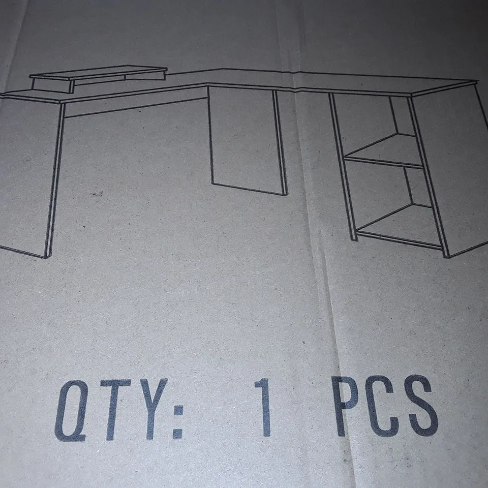 PALLET CONTAINING 20 BOXED L-SHAPED DESKS