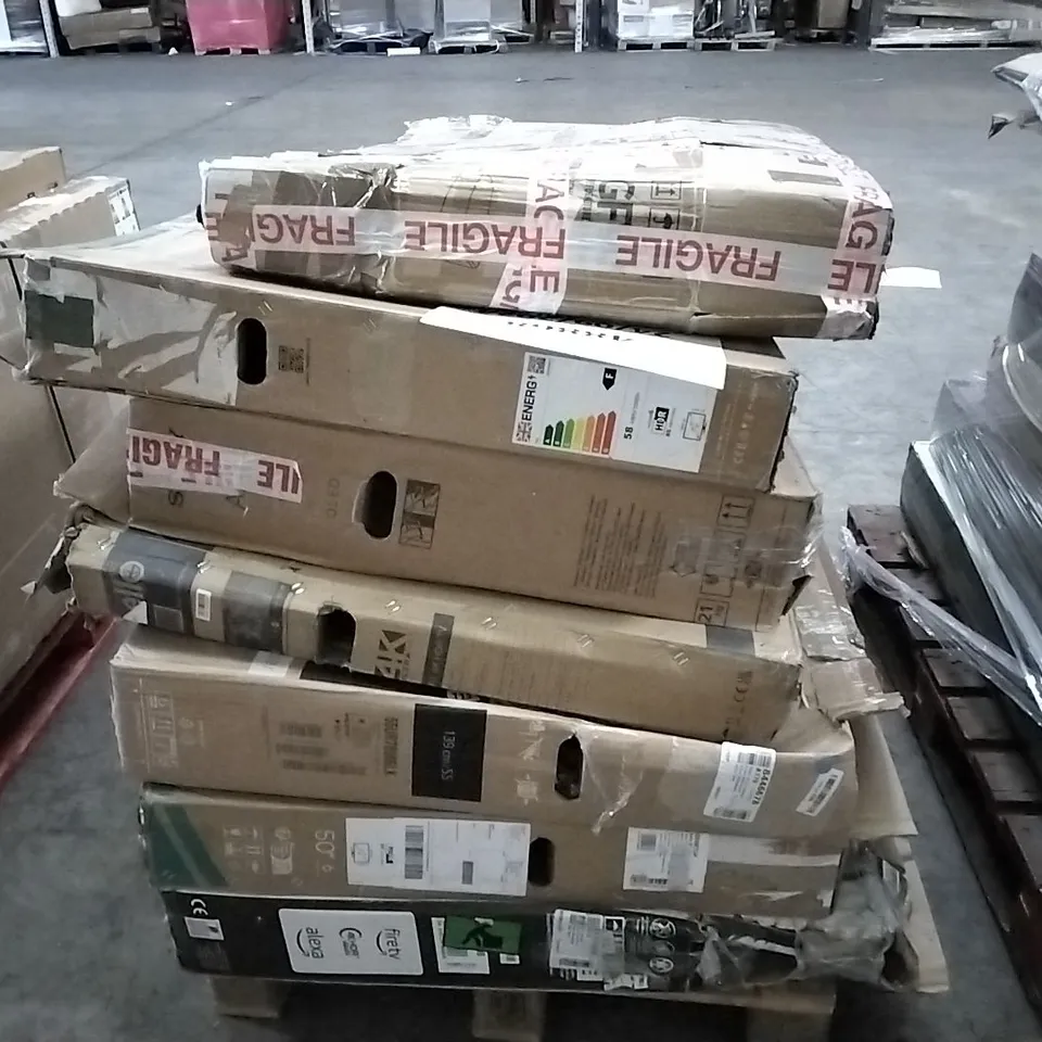PALLET OF 7 ASSORTED TV'S TO INCLUDE TOSHIBA, TCL