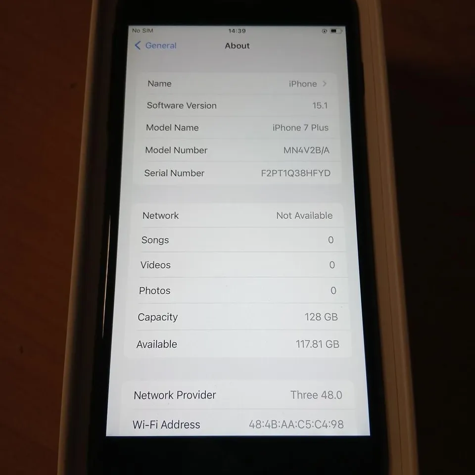 APPLE IPHONE 7 PLUS – BLACK – 128GB