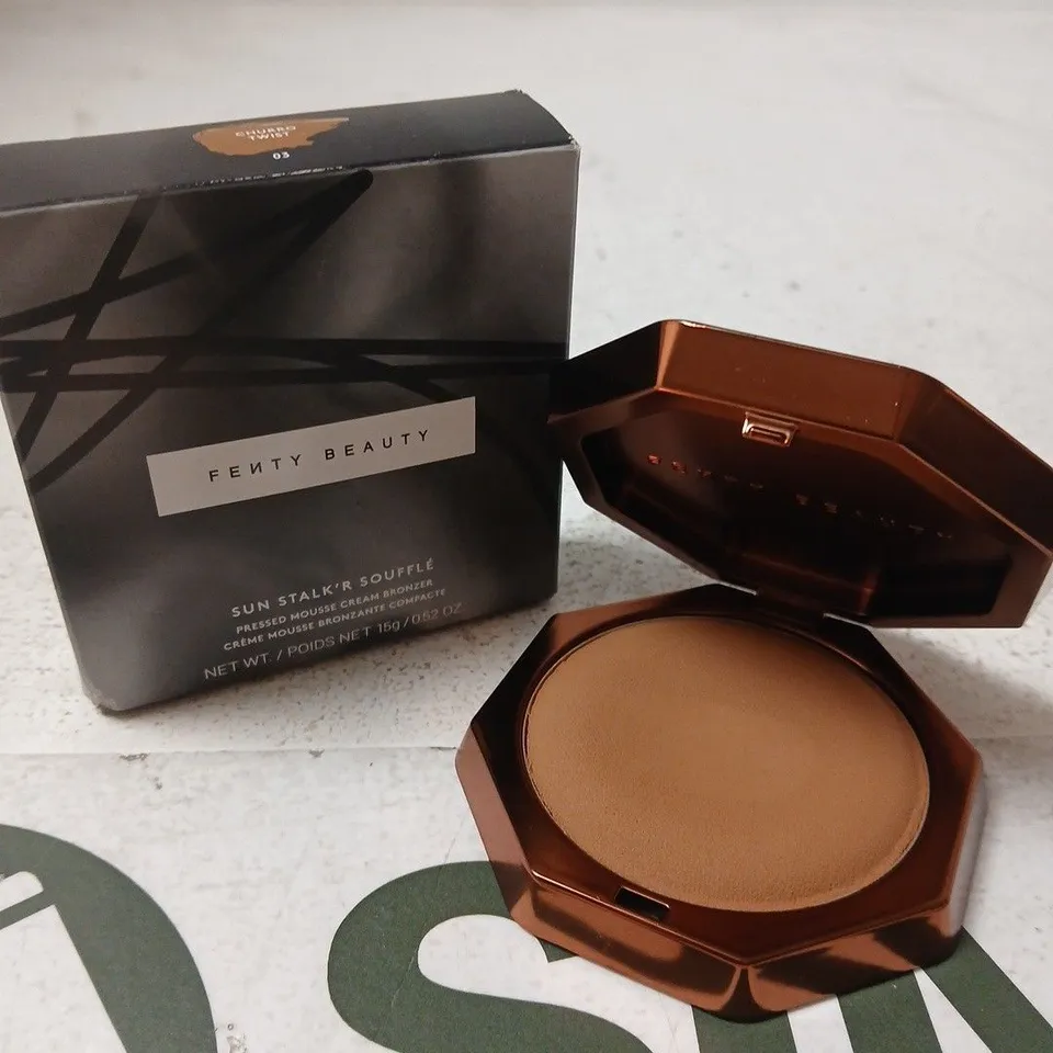 BOXED FENTY BEAUTY SUN STALKR SOUFFLE CREAM BRONZER #CHURRO TWIST 