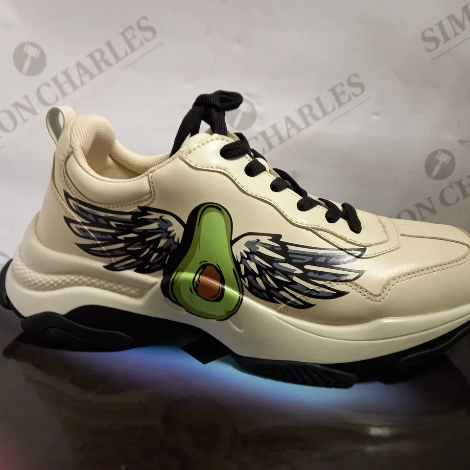 KOI VEGAN AVO WINGS TRAINERS - WHITE SIZE 9