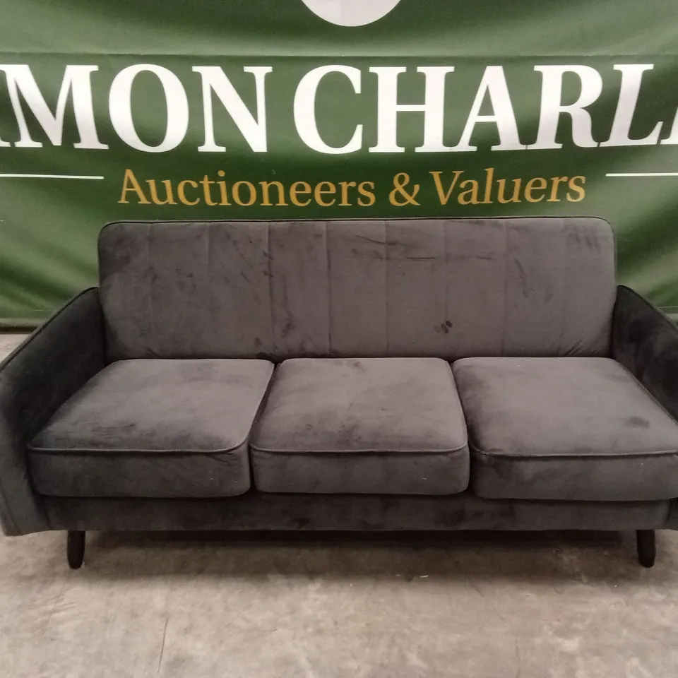 JENNIFER FABRIC COMPACT 3 SEATER SOFA RRP £349