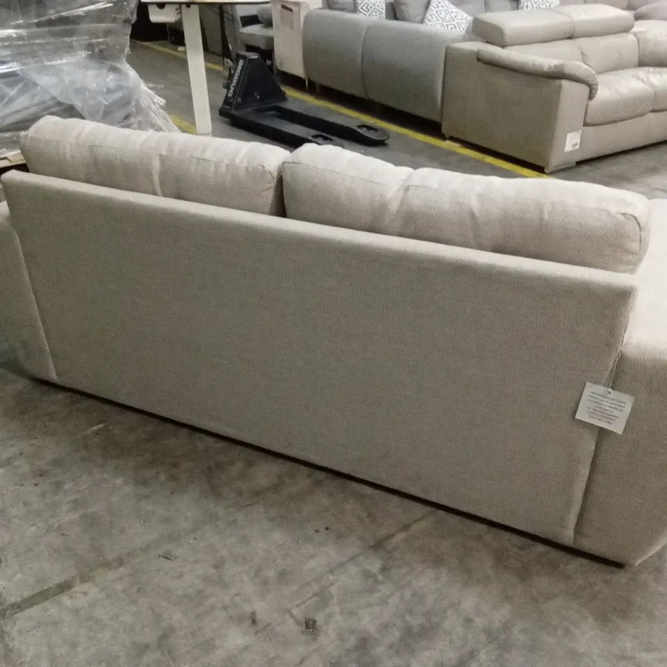 PRENT FABRIC 3 SEATER SOFA - NATURAL RRP £799