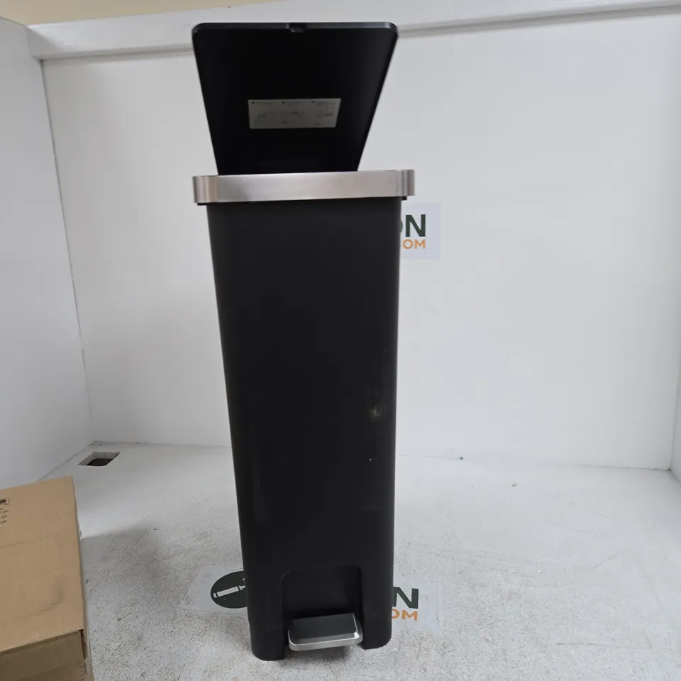 EKO PEDAL BIN – BLACK, TALL, WITH FOOT PEDAL