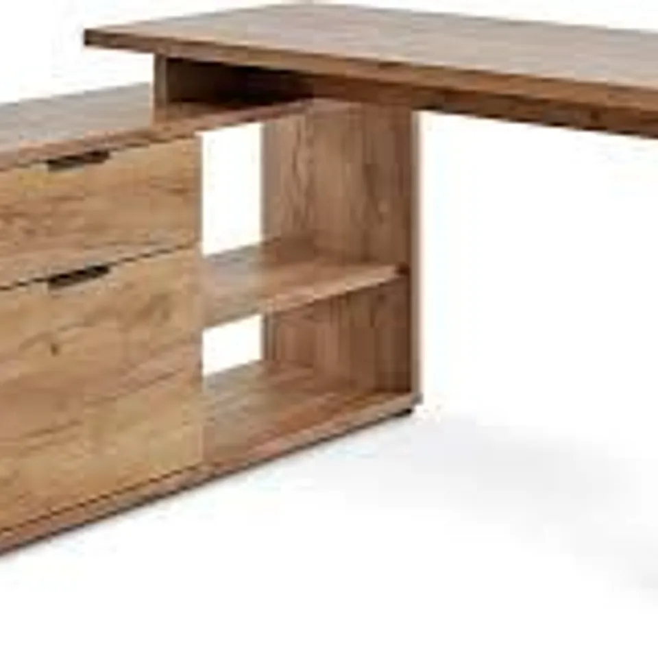 BOXED JAHNKE LOOP D 150 DESK - VINTAGE OAK IMITATION (1 BOX)