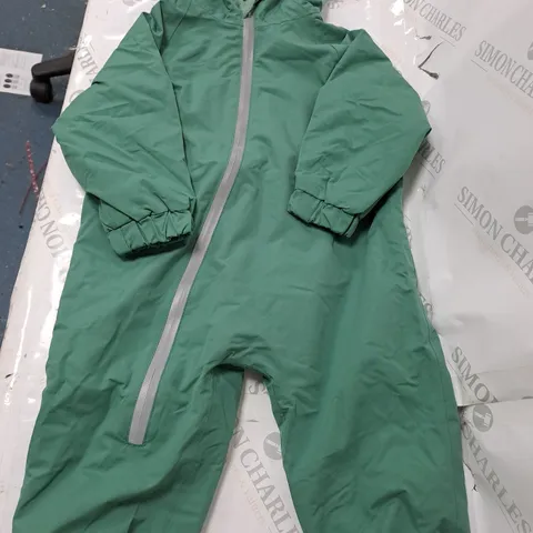 KIDLY LABEL GREEN JUMPSUIT SIZE 12-18 MONTHS 