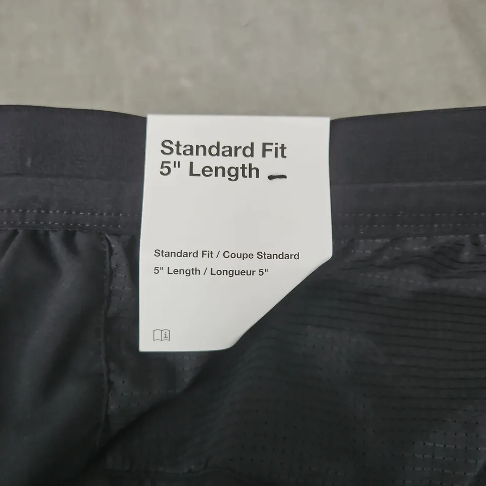 NIKE MEN'S BLACK DRI-FIT SHORTS – STANDARD FIT, 5IN INSEAM, SIZE LARGE