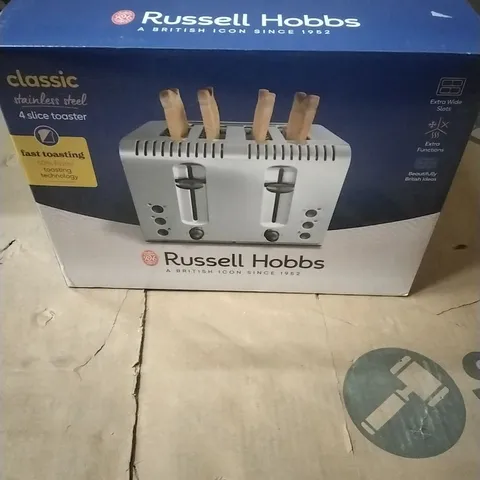 RUSSELL HOBBS 20750 BUCKINGHAM 4-SLICE TOASTER - STAINLESS STEEL