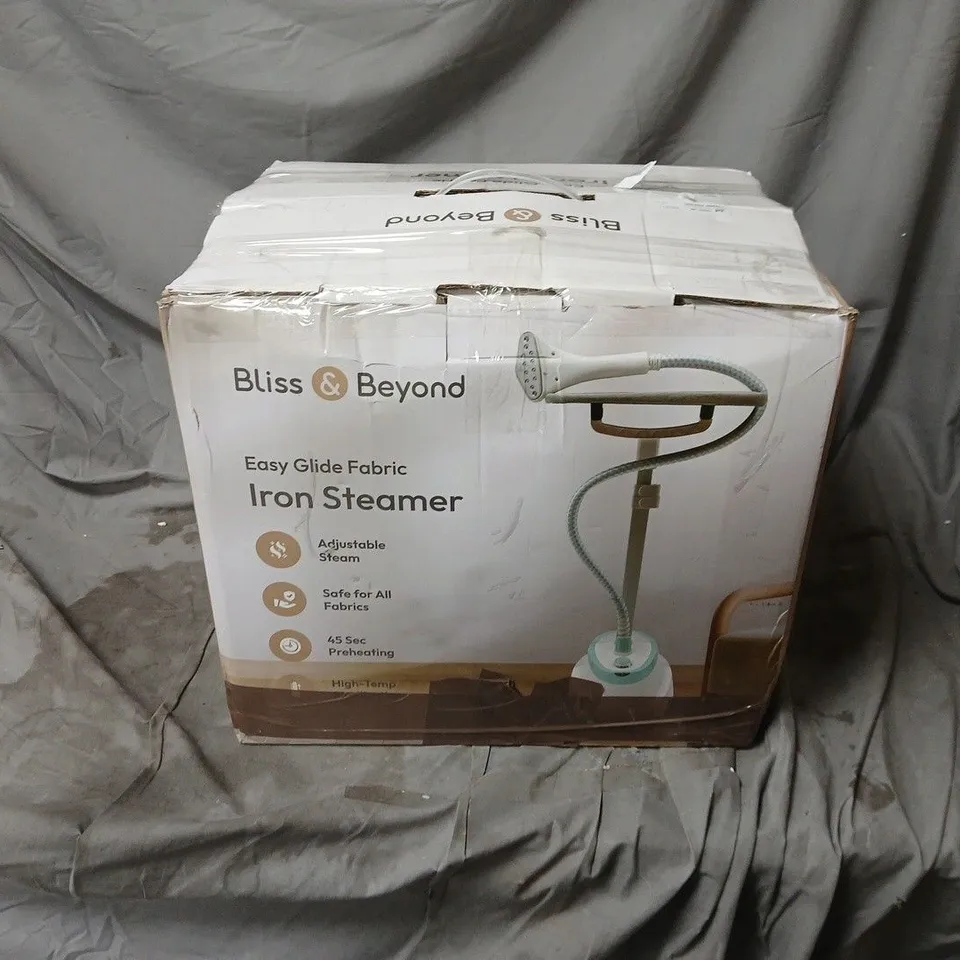 BLISS & BEYOND EASY GLIDE FABRIC IRON STEAMER - BOXED 