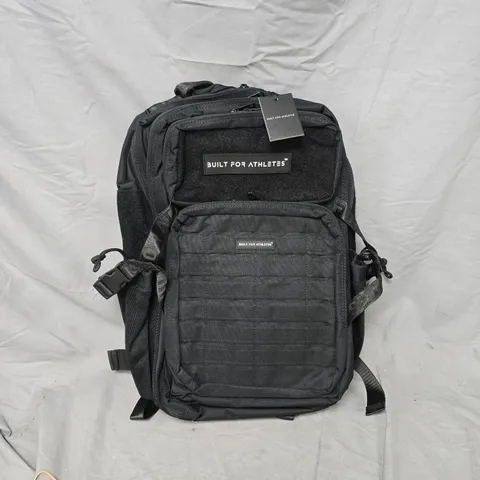BUILT FOR ATHLETES BLACK BACKPACK WITH MOLLE FRONT PANEL