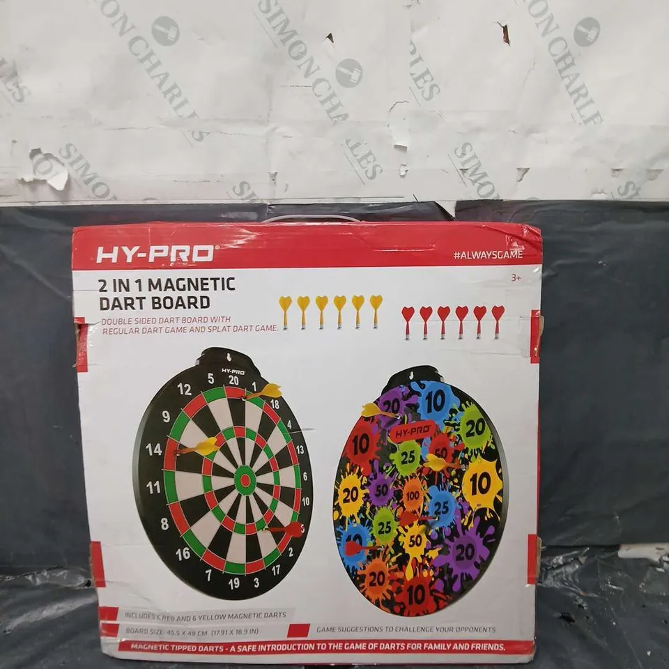 HY-PRO 2 IN 1 MAGNETIC DART BOARD  RRP £24.99