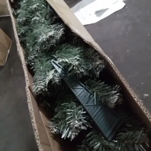 BOXED 180cm DELUXE FROSTED WRAPPED TREE