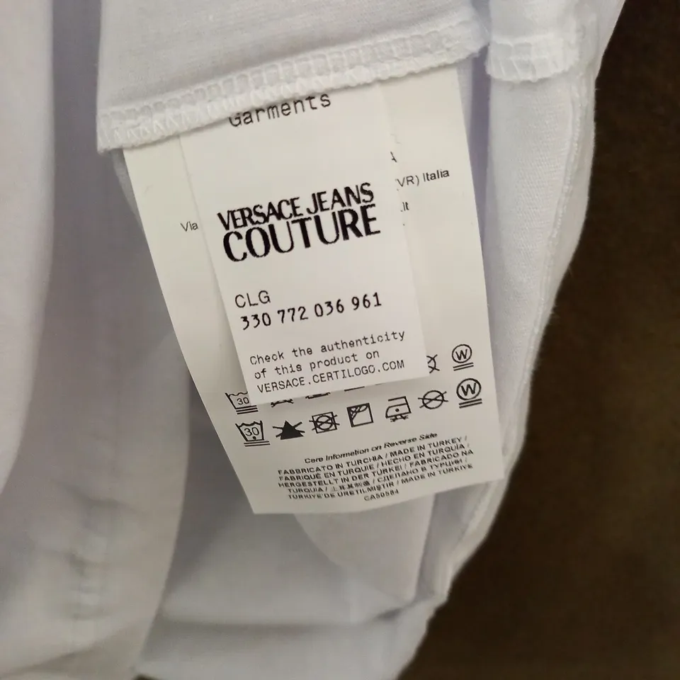 VERSACE JEANS COUTURE WHITE T-SHIRT