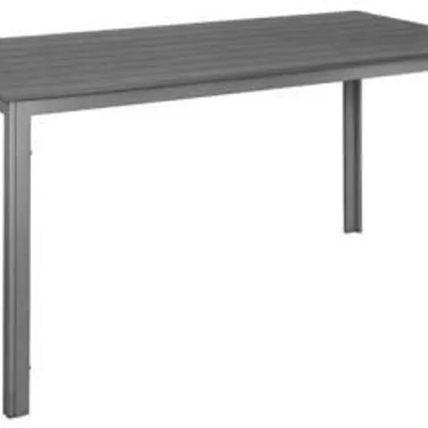 BOXED BOLERO HZ020 VALLETTA GREY SLATTED OUTDOOR TABLE 1560MM (1 BOX)
