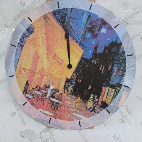 HOUSE ADDITIONS "VAN GOGH LE CAFΓ DE NUIT" WALL CLOCKS MULTI-COLOUR 60CM