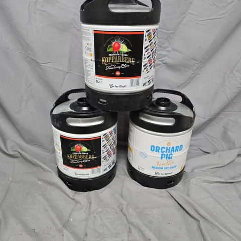 3X 6L PERFECT DRAFT KEGS