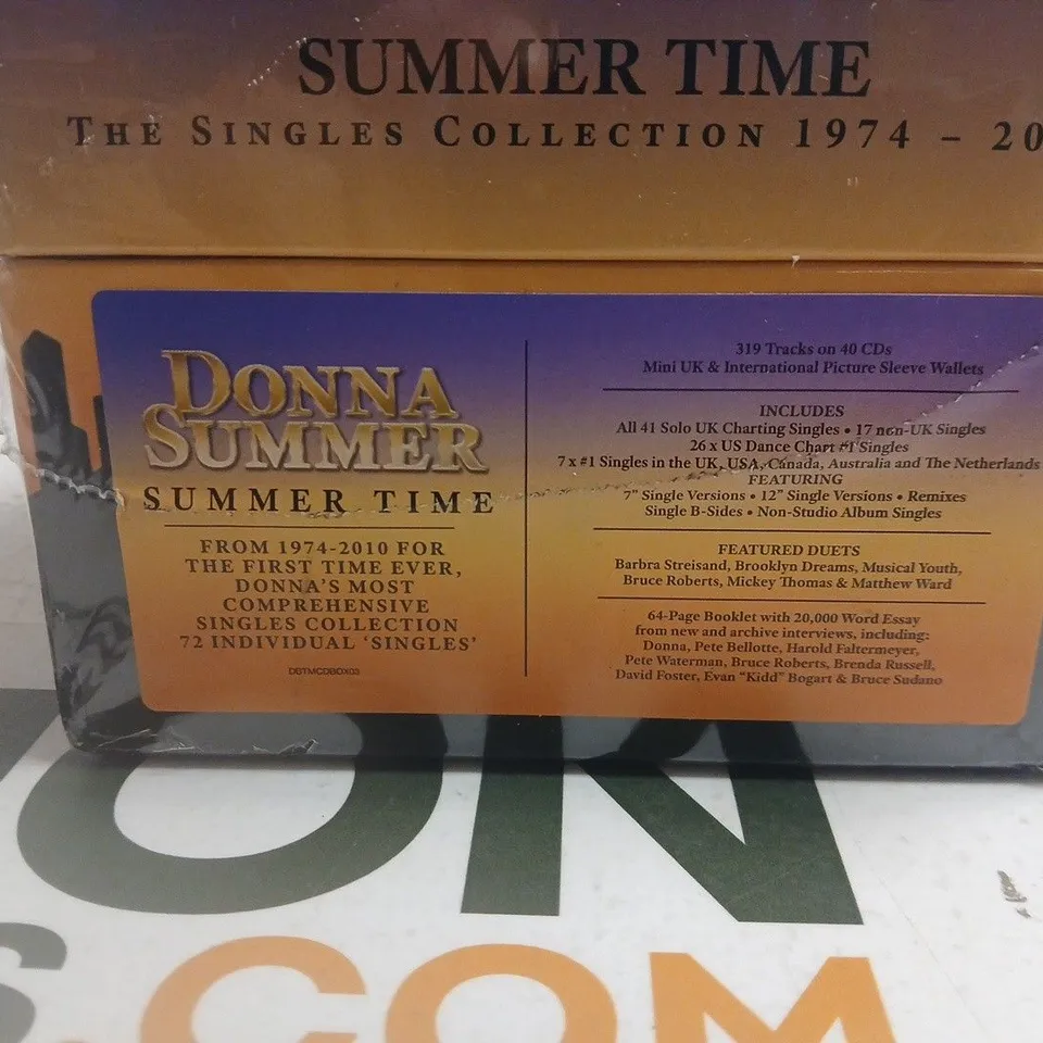 DONNA SUMMER SUMMER TIME: THE SINGLES COLLECTION 1974-2010 BOX SET (40 CDS)